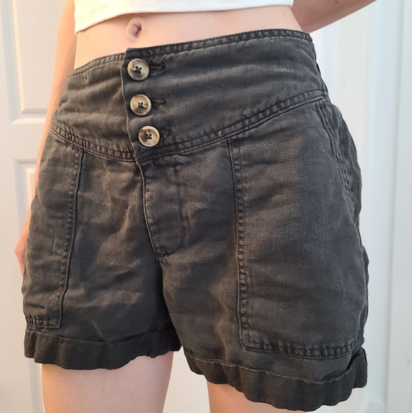 aerie Pants - Aerie Twill V Shorts in Smoky Gray American Eagle